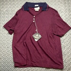 Outer Banks Mens Small Maroon Polo Shirt StayClean MAX Short Sleeve‎ Collar